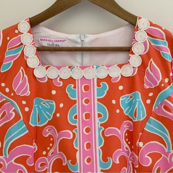 Barbara Gerwit Shell Print Shift Dress - Picture 2 of 8